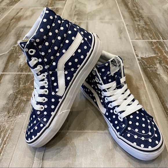 vans blue dots